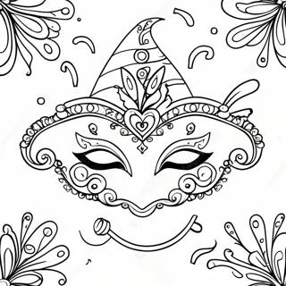 Mardi Gras Coloring Page 1131-903