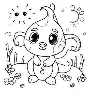 Whimsical Indie Art Coloring Page 11338-9294