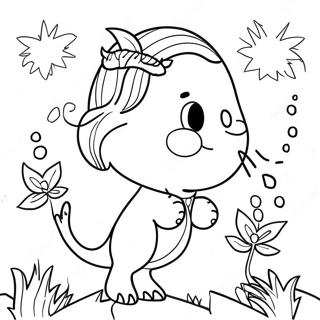 Whimsical Indie Art Coloring Page 11338-9295