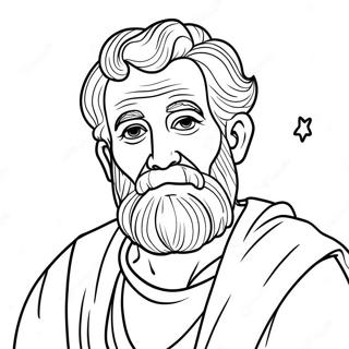 Abraham With Stars Coloring Page 11358-9310