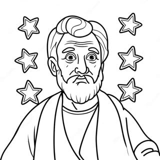 Abraham With Stars Coloring Page 11358-9312