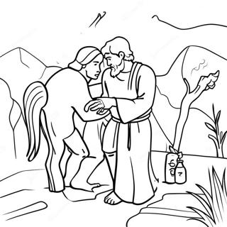 The Good Samaritan Coloring Page 11387-9331