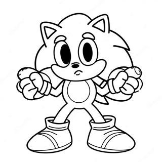 Sonic Halloween Coloring Page 11407-9346