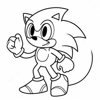 Sonic As A Spooky Ghost Coloring Page 11408-9349