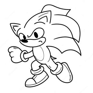 Sonic As A Spooky Ghost Coloring Page 11408-9352