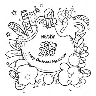 New Years 2024 Coloring Page 11417-9355