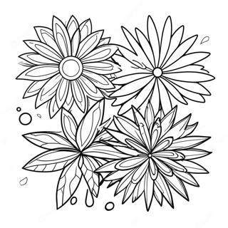 Festive New Years Fireworks Coloring Page 11418-9359