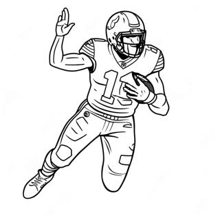 Tyreek Hill In Action Coloring Page 1142-916