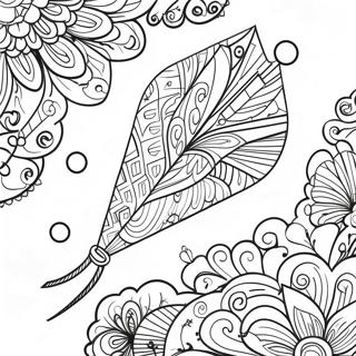 Colorful Kite With Patterns Coloring Page 11438-9373