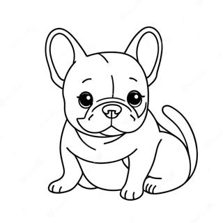 Frenchie Dog Coloring Page 11497-9418