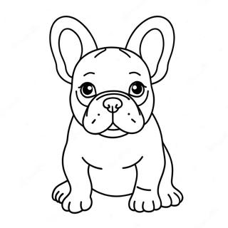 Frenchie Dog Coloring Page 11497-9419