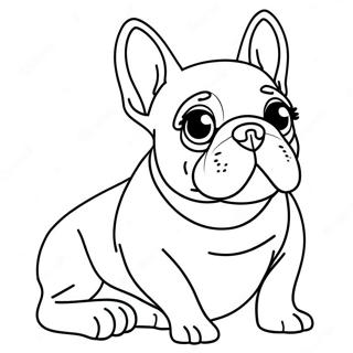 Frenchie Dog Coloring Page 11497-9420