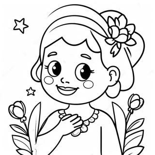 Feliz Dia De Las Madres Coloring Page 11507-9427