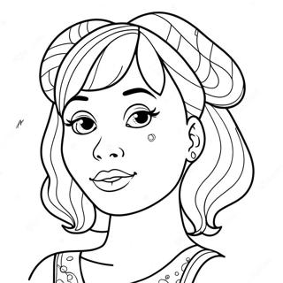 Melanie Martinez With Colorful Hair Coloring Page 11528-9445