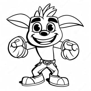 Crash Bandicoot Coloring Page 11547-9458