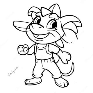 Coco Bandicoot Adventure Coloring Page 11548-9462