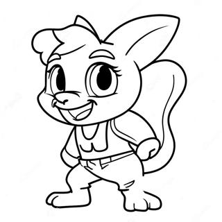 Coco Bandicoot Adventure Coloring Page 11548-9463