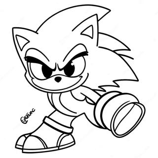 Silver Sonic Coloring Pages