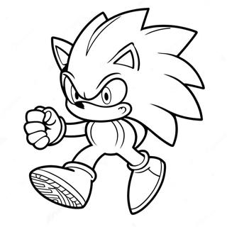 Silver Sonic Coloring Page 11577-9482