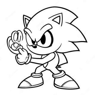 Silver Sonic In Action Coloring Page 11578-9488