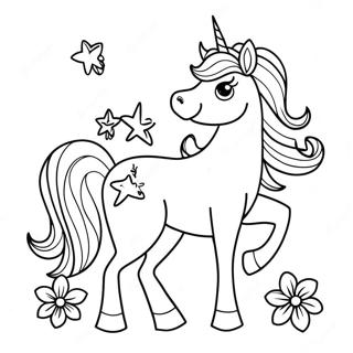 Magical Unicorn Coloring Page 11587-9490