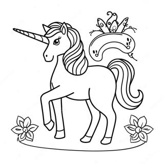 Magical Unicorn Coloring Page 11587-9491