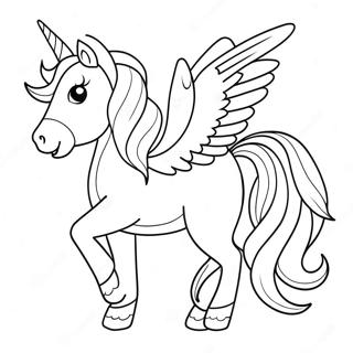 Magical Unicorn Coloring Page 11587-9492