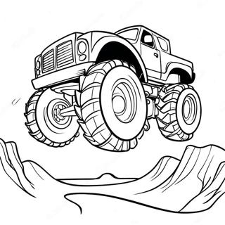 Spiderman Driving A Giant Monster Truck Coloring Page 11628-9526