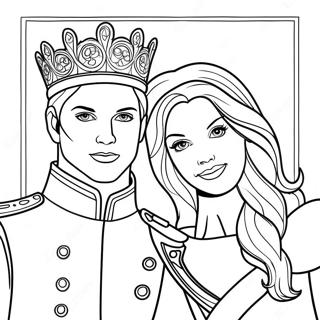 Prince And Princess Coloring Pages