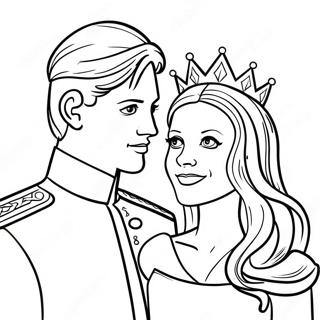 Prince And Princess Coloring Page 11657-9548