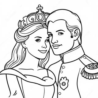 Royal Prince And Princess Coloring Page 11658-9549