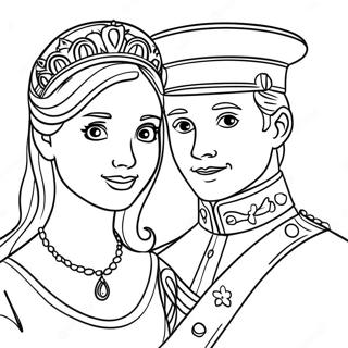 Royal Prince And Princess Coloring Page 11658-9552