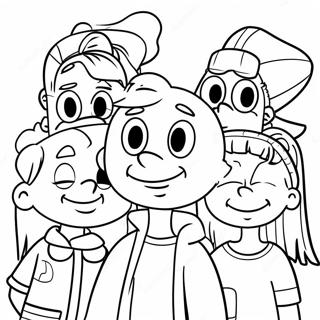 Hey Arnold With Friends Coloring Page 11668-9557