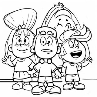 Hey Arnold With Friends Coloring Page 11668-9558