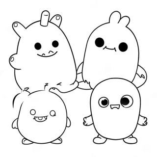 Funny Ugly Dolls Coloring Page 11688-9575