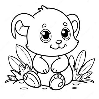 Realistic Baby Animal Coloring Page 11707-9585