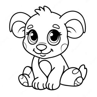 Realistic Baby Animal Coloring Page 11707-9586