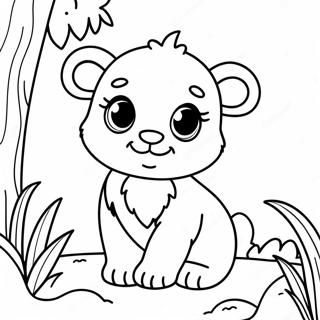 Realistic Baby Animal Coloring Page 11707-9587