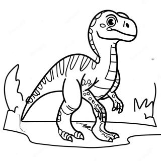 Velociraptor Coloring Pages