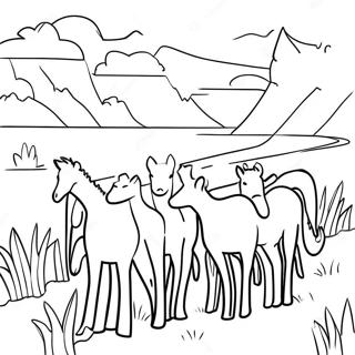 Colorful Migration Movie Scene Coloring Page 11728-9605