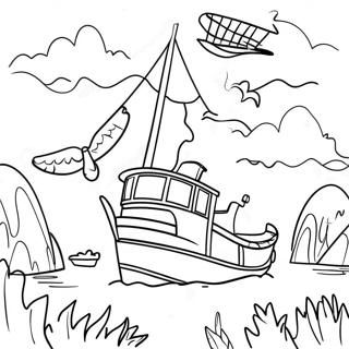 Colorful Migration Movie Scene Coloring Page 11728-9629