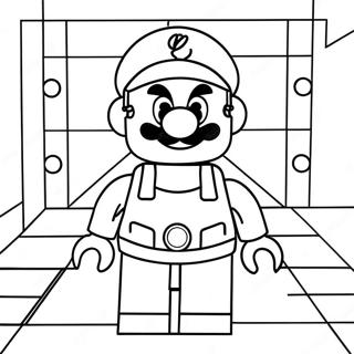 Lego Mario Coloring Pages