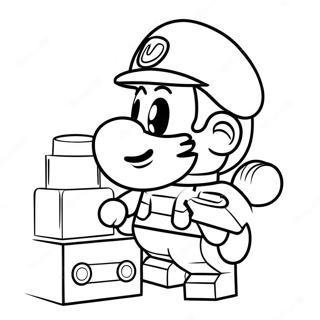 Lego Mario Coloring Page 11747-9618