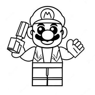 Lego Mario Coloring Page 11747-9620