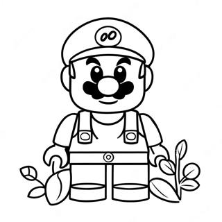 Lego Mario Coloring Page 11747-9641