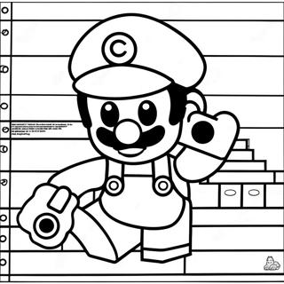 Lego Mario Coloring Page 11747-9644