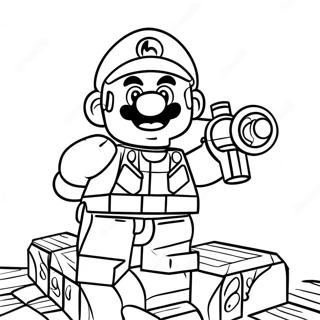 Lego Mario Adventure Coloring Page 11748-9645