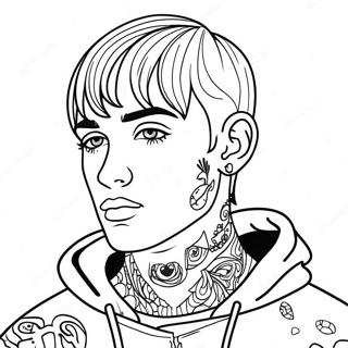 Lil Peep Coloring Page 11757-9651