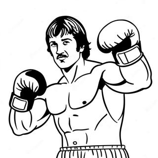 Rocky Balboa Boxing Coloring Page 11767-9658