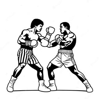 Rocky Vs Apollo Creed Coloring Page 11768-9662